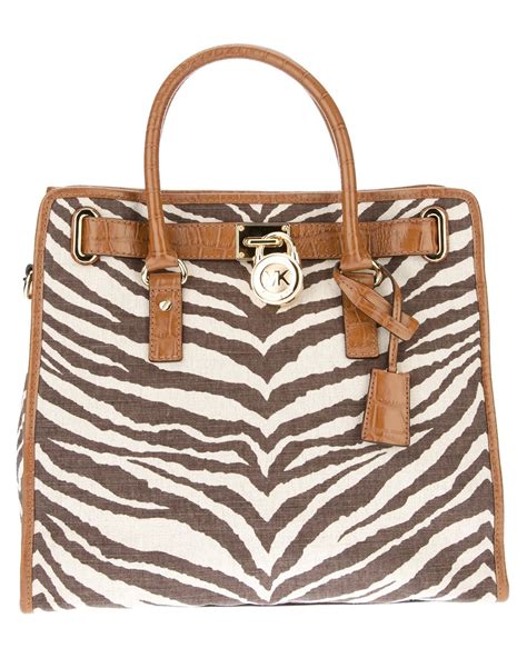 michael kors zebra print tote|Michael Kors Tote bag sale.